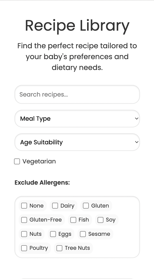 Recipe Library